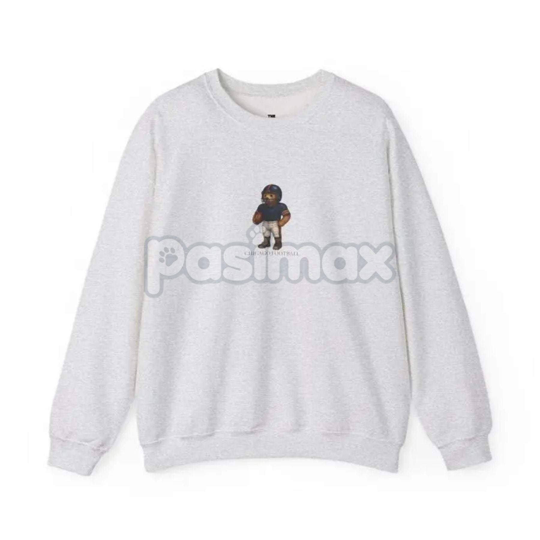 Pasimax Vintage Football Teddy Bear Sweatshirt — back view