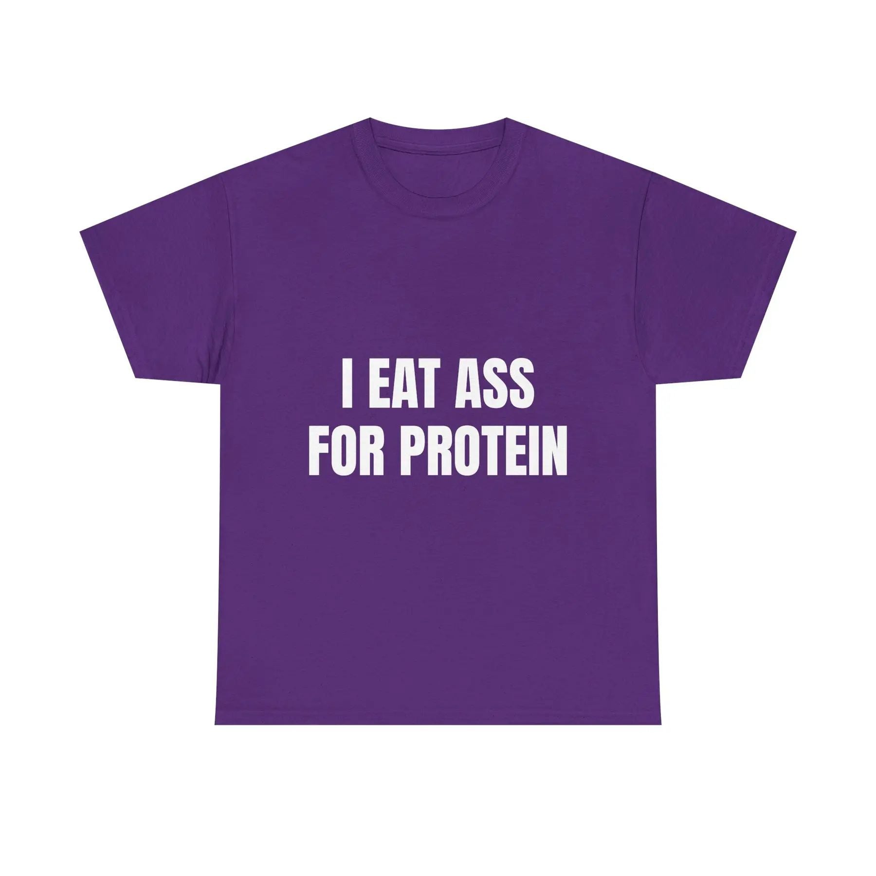 Pasimax "I EAT THIS FOR PROTEIN" Funny T-Shirt — back view