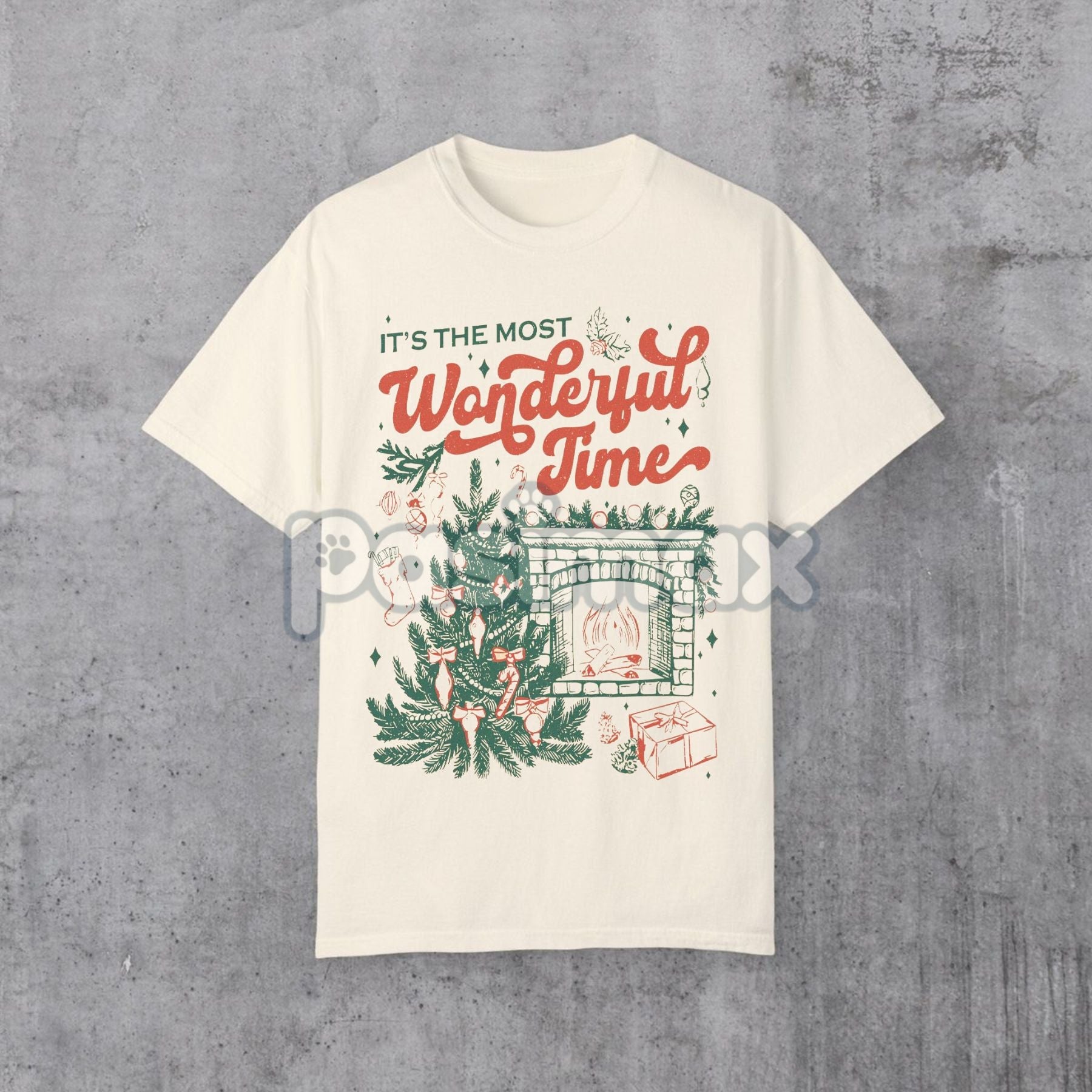 Pasimax "It's The Most Wonderful Time" Christmas Shirt — side view