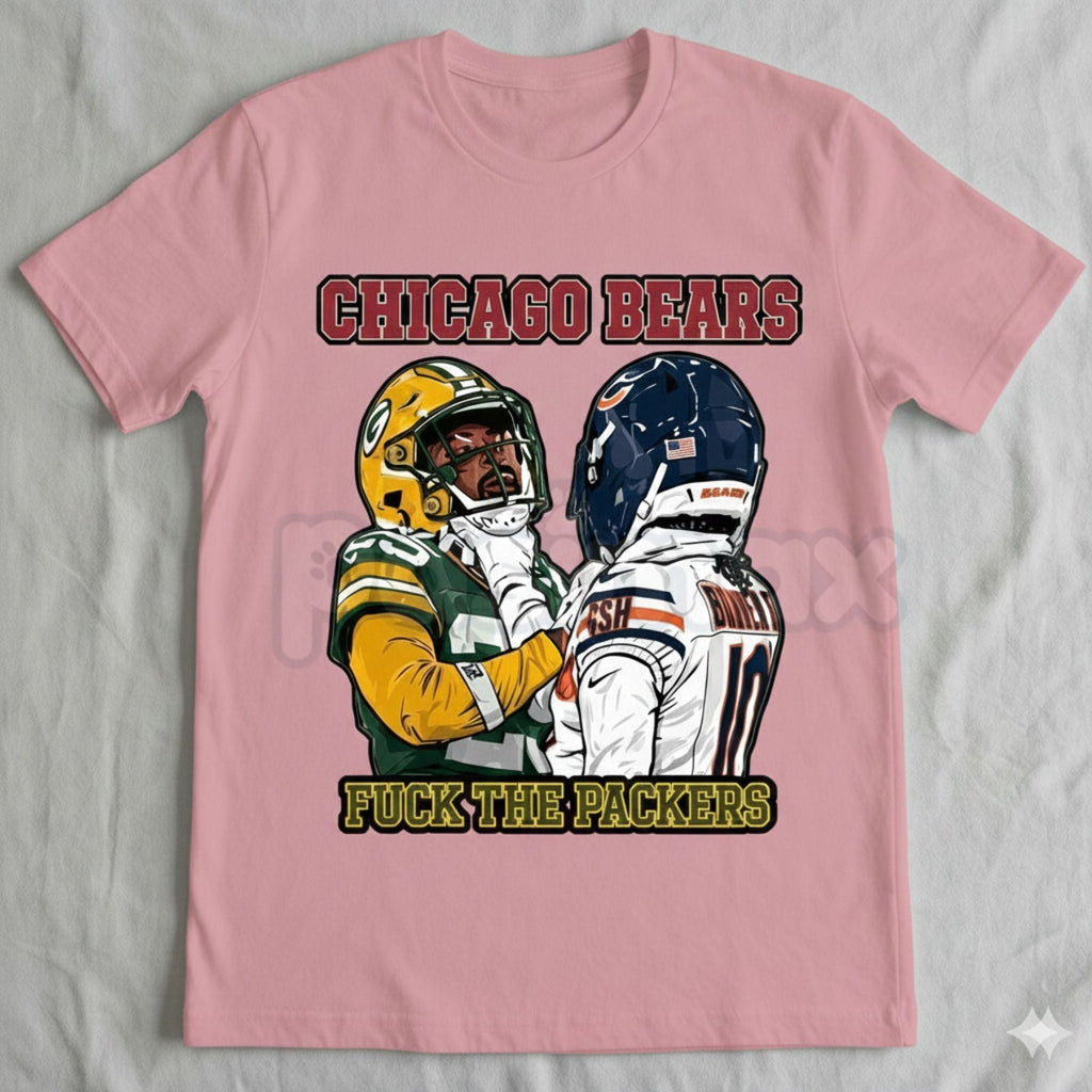 Pasimax Chicago Bears Rivalry Clash T-Shirt - Gameday Football Pride Graphic Tee, Chicago vs. Everybody Fan Apparel, Classic 