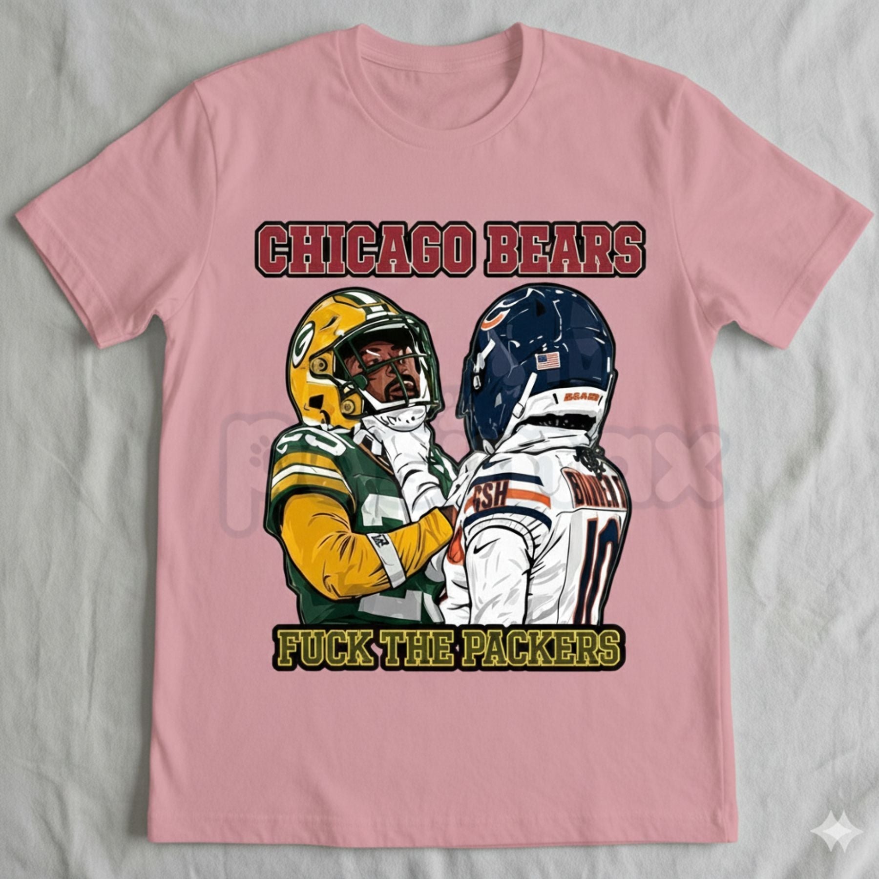 Pasimax Chicago Bears Rivalry Clash T-Shirt - Gameday Football Pride Graphic Tee, Chicago vs. Everybody Fan Apparel, Classic 