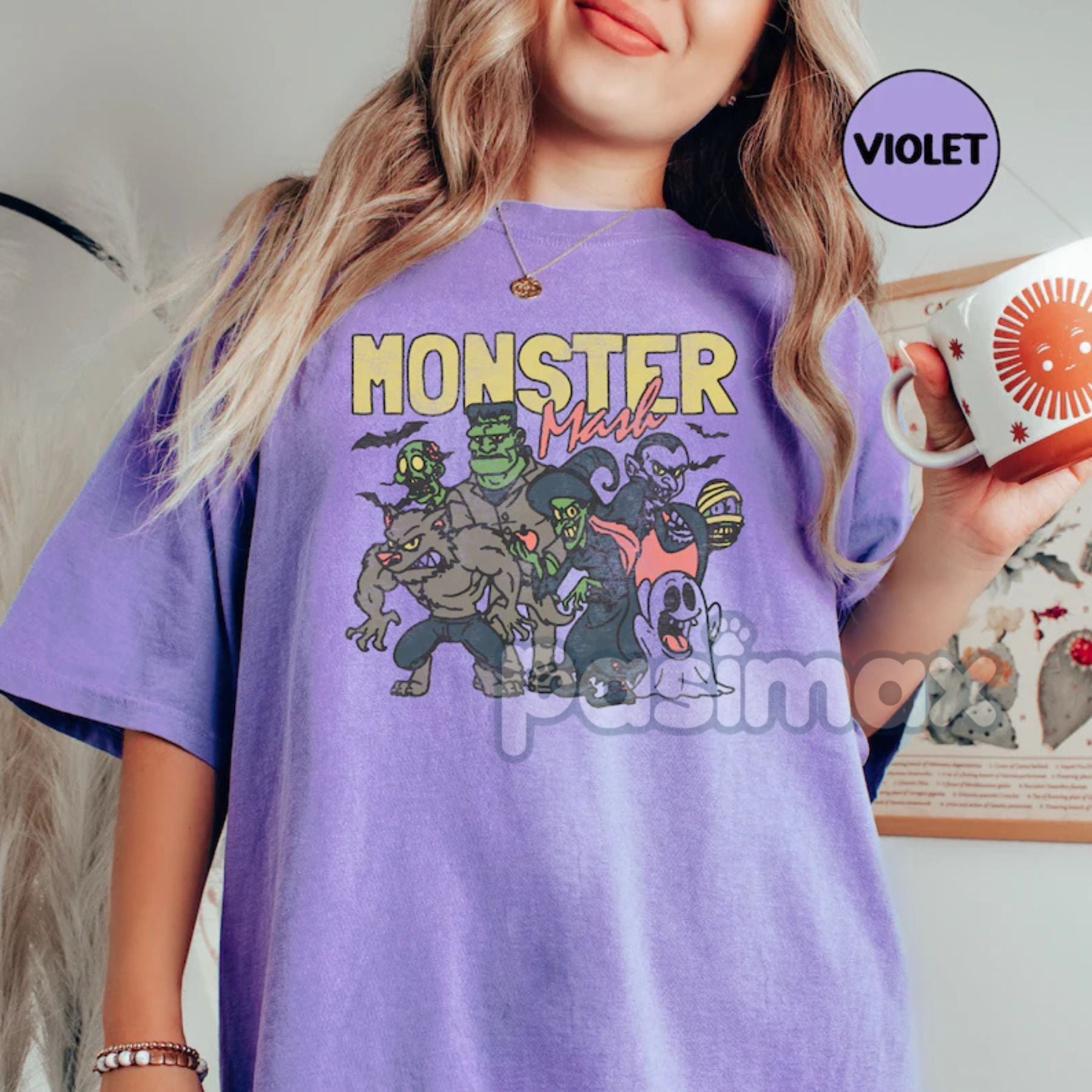Pasimax 'Monster Mash' Comfort Colors Shirt — back view