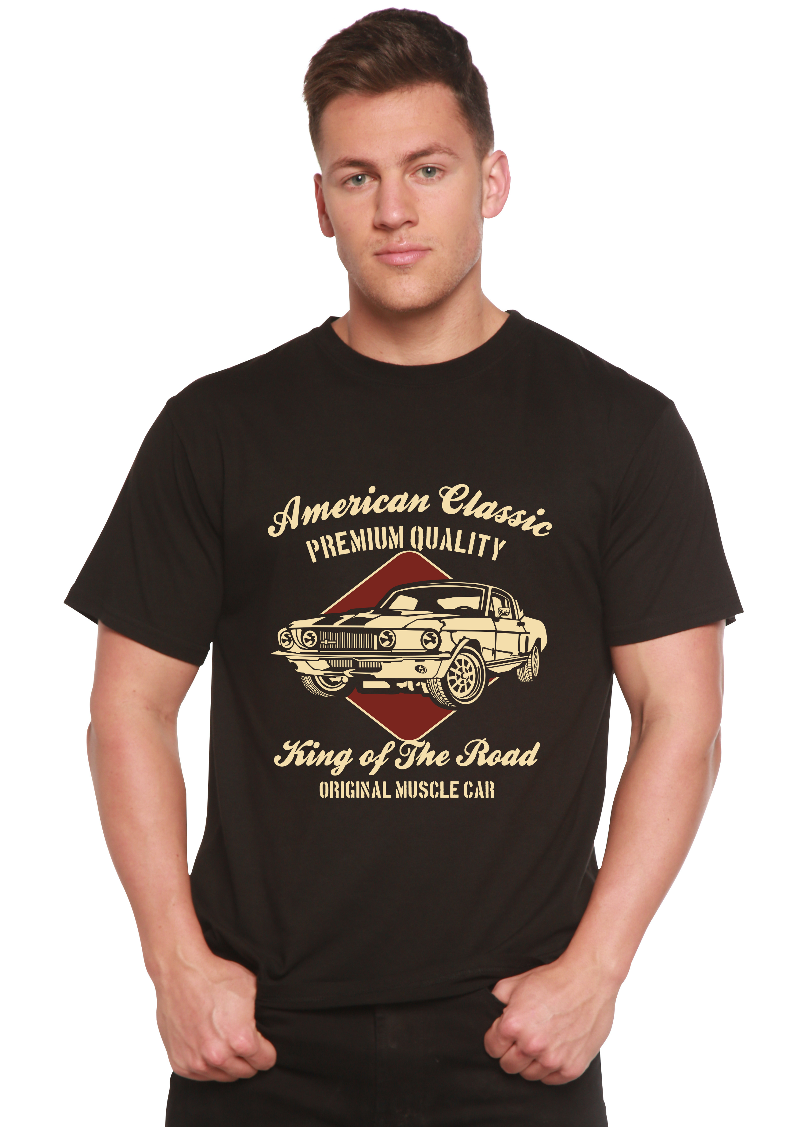Spun Bamboo American Classic Men's Bamboo Viscose/Organic Cotton Short Sleeve Graphic T-Shirt — main product shot