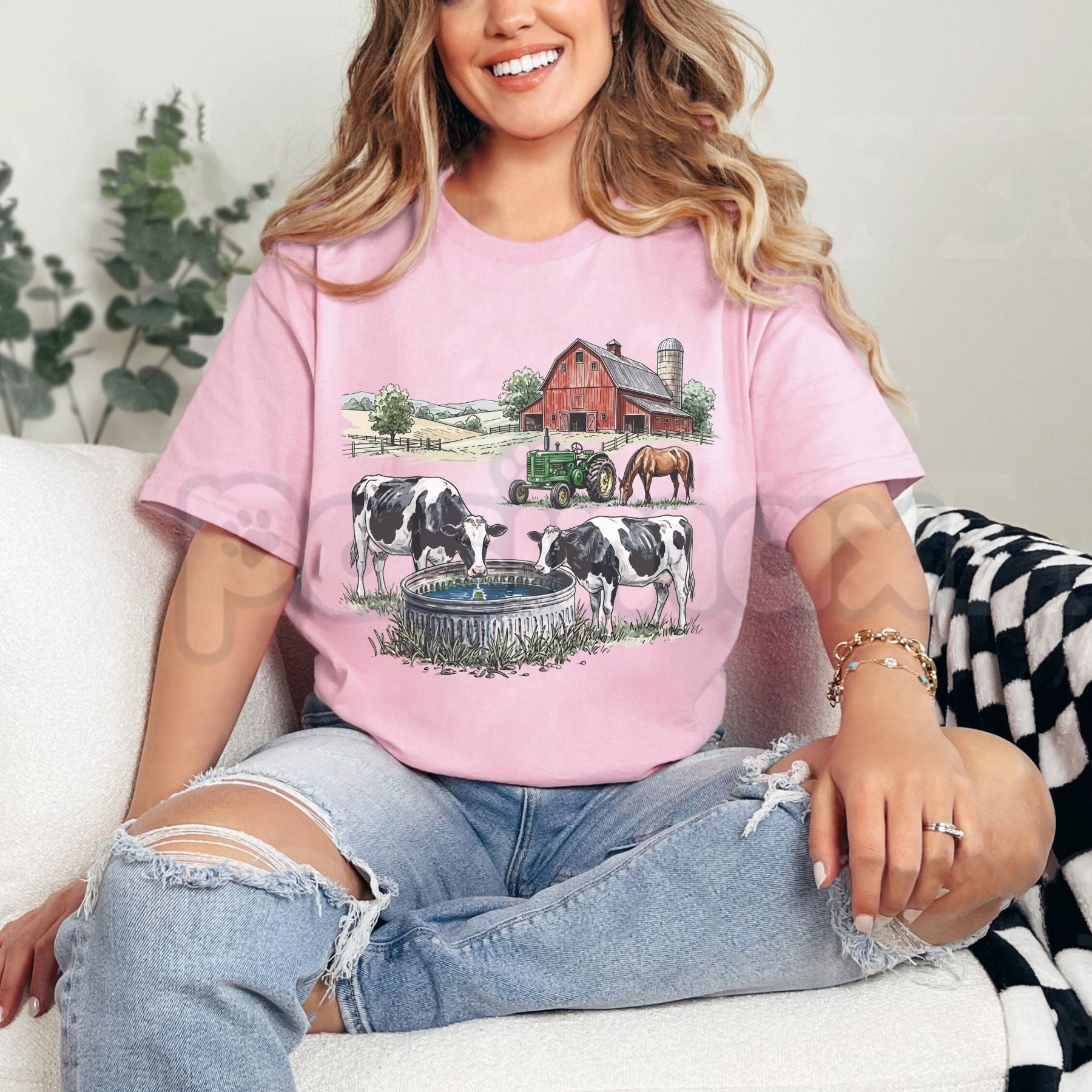 Vintage 90s Farm T-Shirt – Men & Women's Unisex Graphic Tee, Premium 100% Cotton Heartland Heritage Top, Soft Lived-In Heavyweight Country Lifestyle Shirt, Made in USA