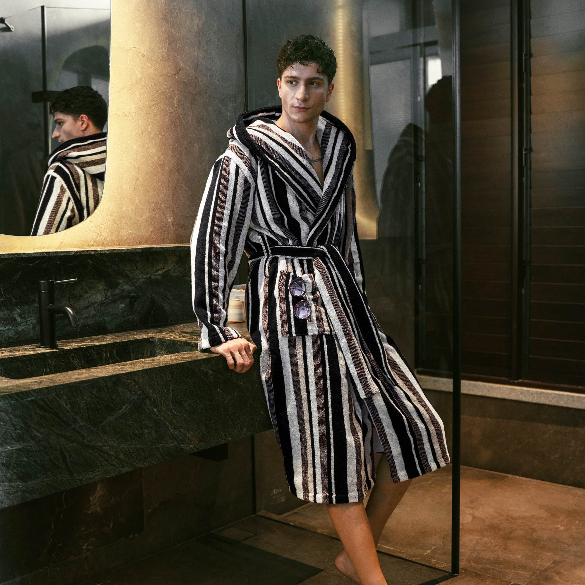 Italic Ultraplush Australian Cotton Bathrobe — alternative angle