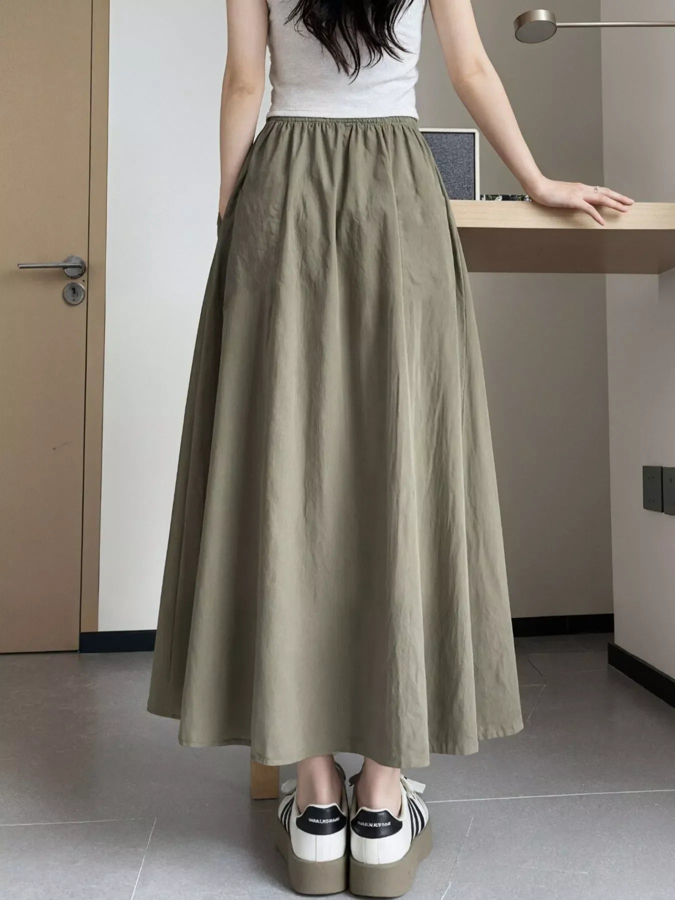 Flowy A-Line Maxi Skirt