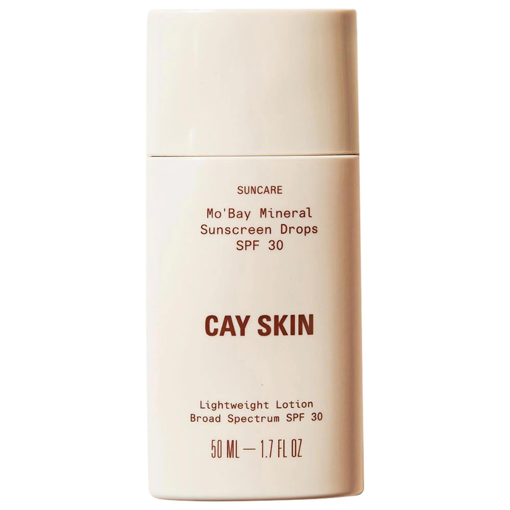 Mo'Bay Mineral Sunscreen Drops SPF 30: Broad Spectrum UV Protection, Sea Moss, Antioxidant Guava, Lightweight & Fragrance-Free