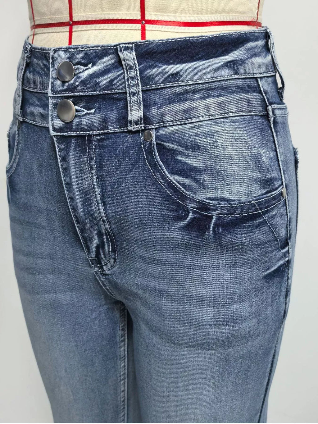 High-Waisted Flare Leg Jeans