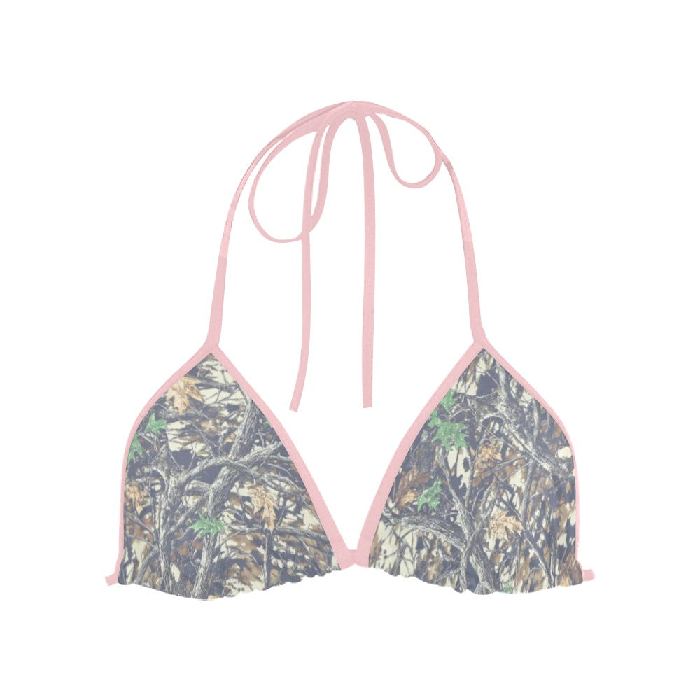Luckless Outfitters Faded Camo Triangle Bikini Top — alternative angle