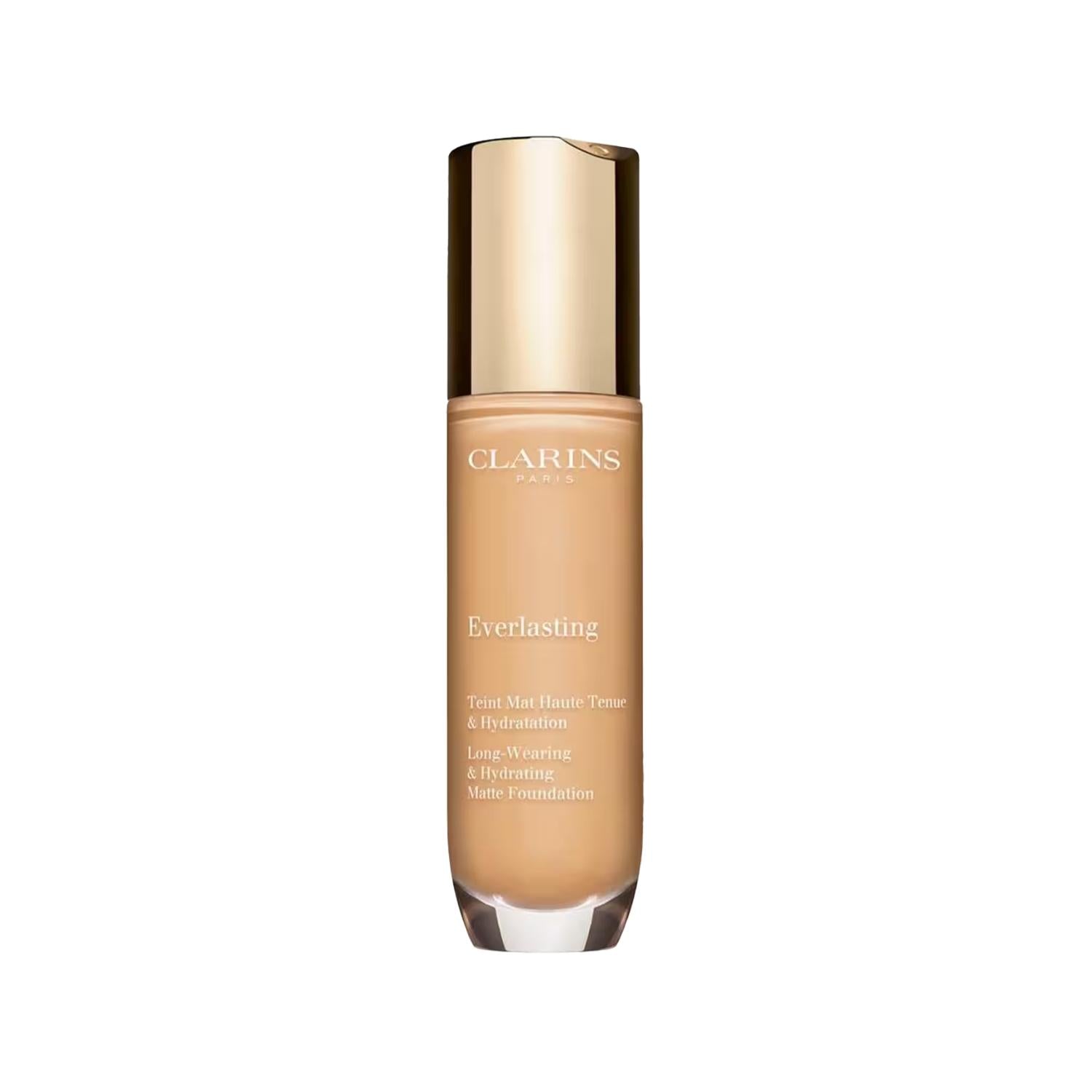Clarins Everlasting 105.5W Moisturizing Matte Liquid Foundation: Long-Lasting Coverage, Shine Control, & Hydration