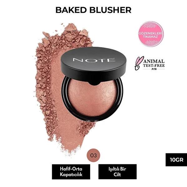 Note Baked Allõk Oriental Pink Highlighter Blush: Macadamia Oil, Natural Glow, Shimmer, Cruelty-Free - Illuminate & Hydrate Dry Skin