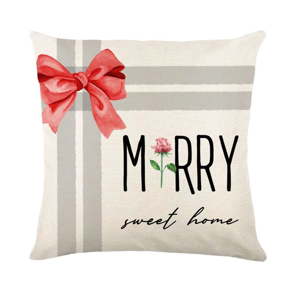 Mandotos Christmas Pillow Covers Snowflake Stamping