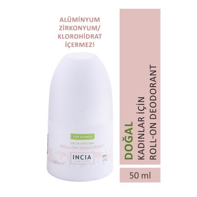 Incia Natural Roll-On Deodorant for Women - Chemical-Free, Non-Sticky, Odor Protection