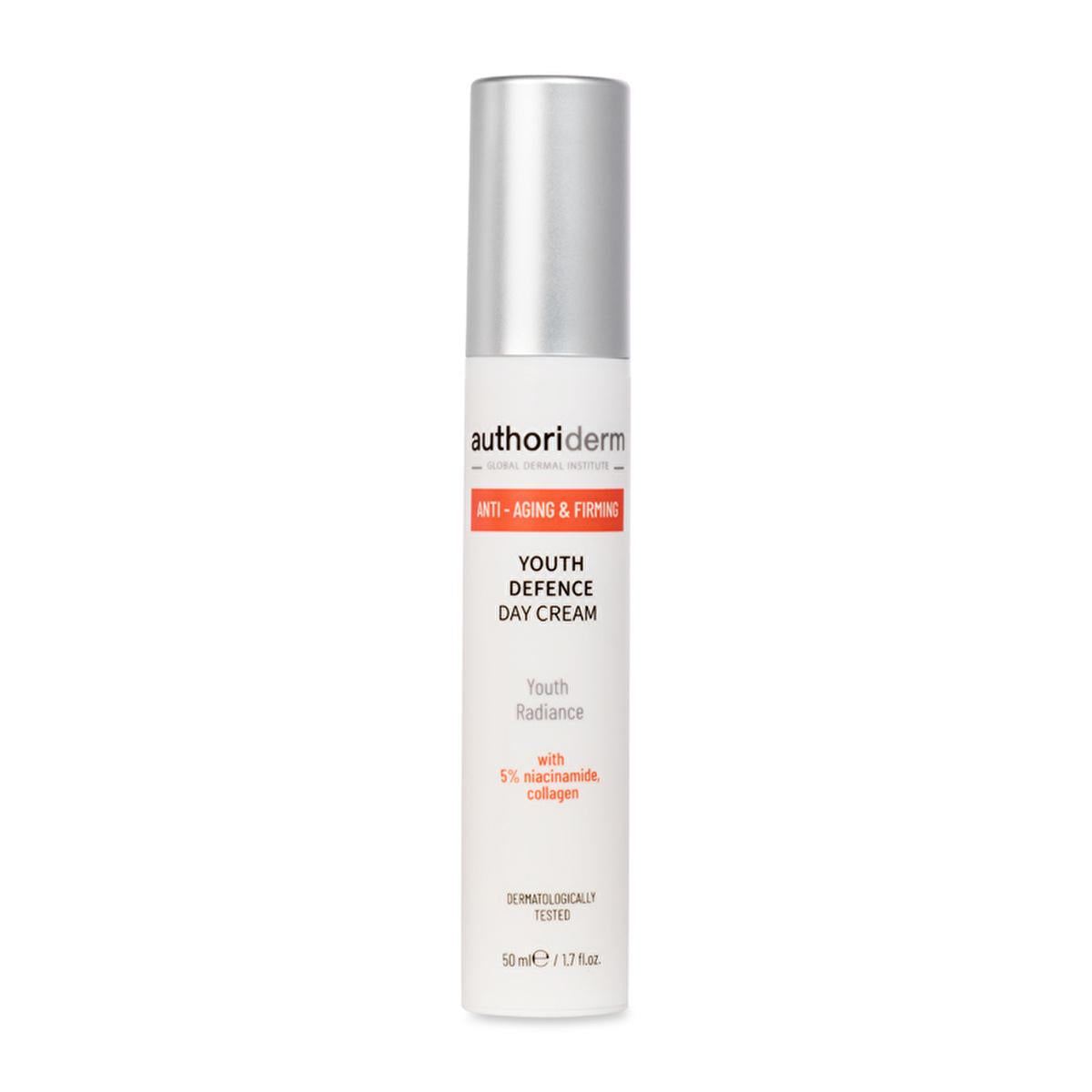 Authoriderm Anti-Aging Day Cream - Moisturizing, Firming, and Anti-Wrinkle Face Cream for Reducing Fine Lines and Wrinkles