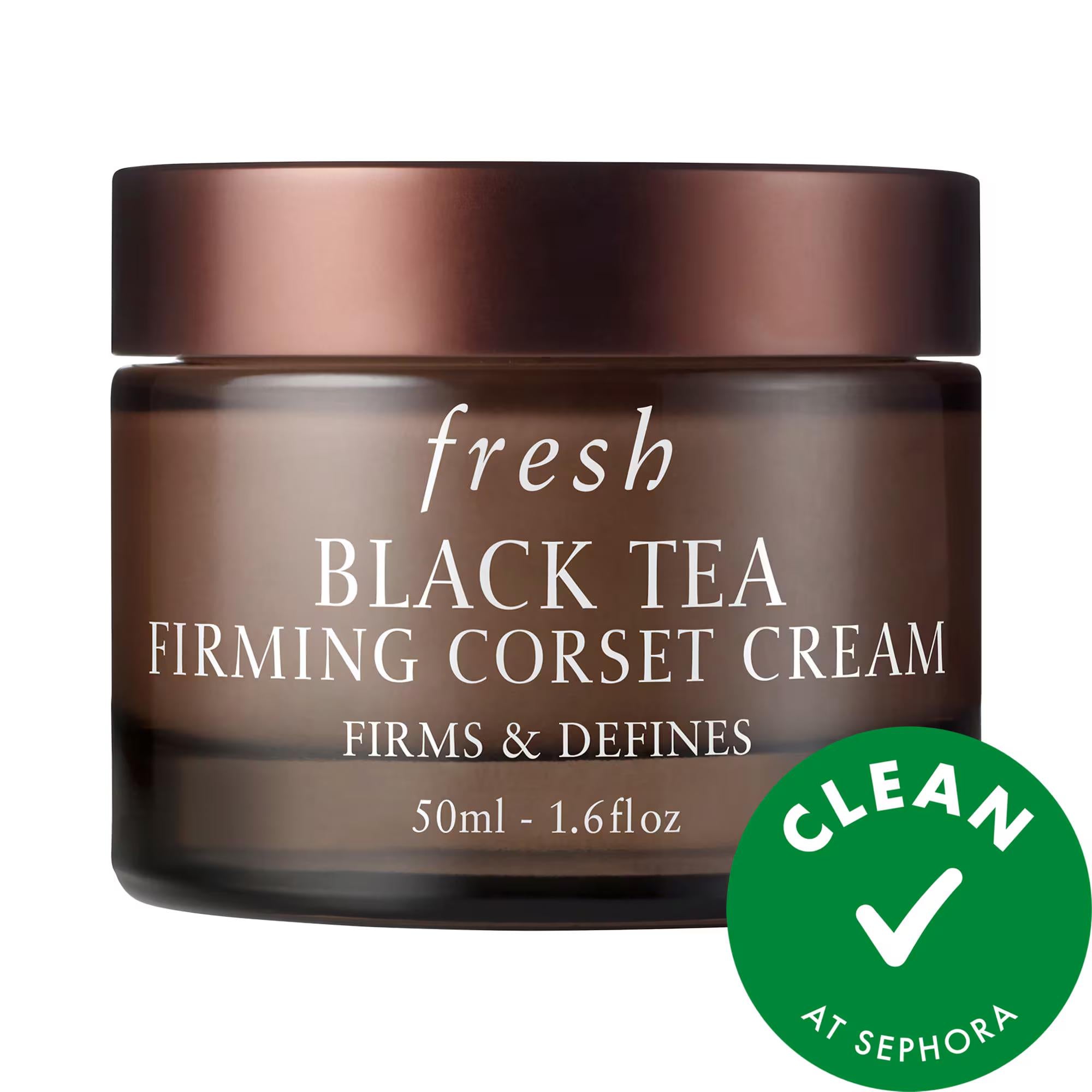Fresh Black Tea Corset Cream Firming Moisturizer - Anti-Aging Face and Neck Cream with Hydrating Black Tea Complex