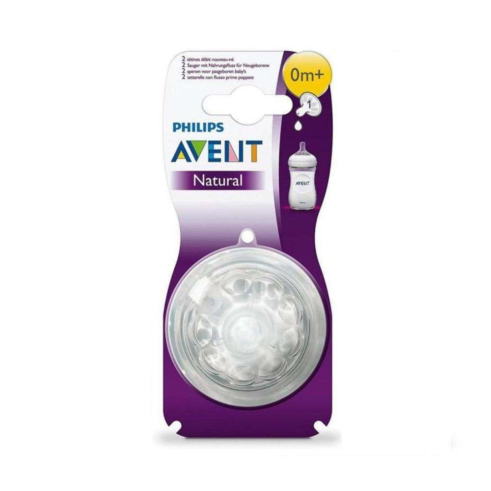 Philips Avent Natural Baby Bottle Nipple - Soft, Anti-Colic Valve, Breastfeeding Compatible