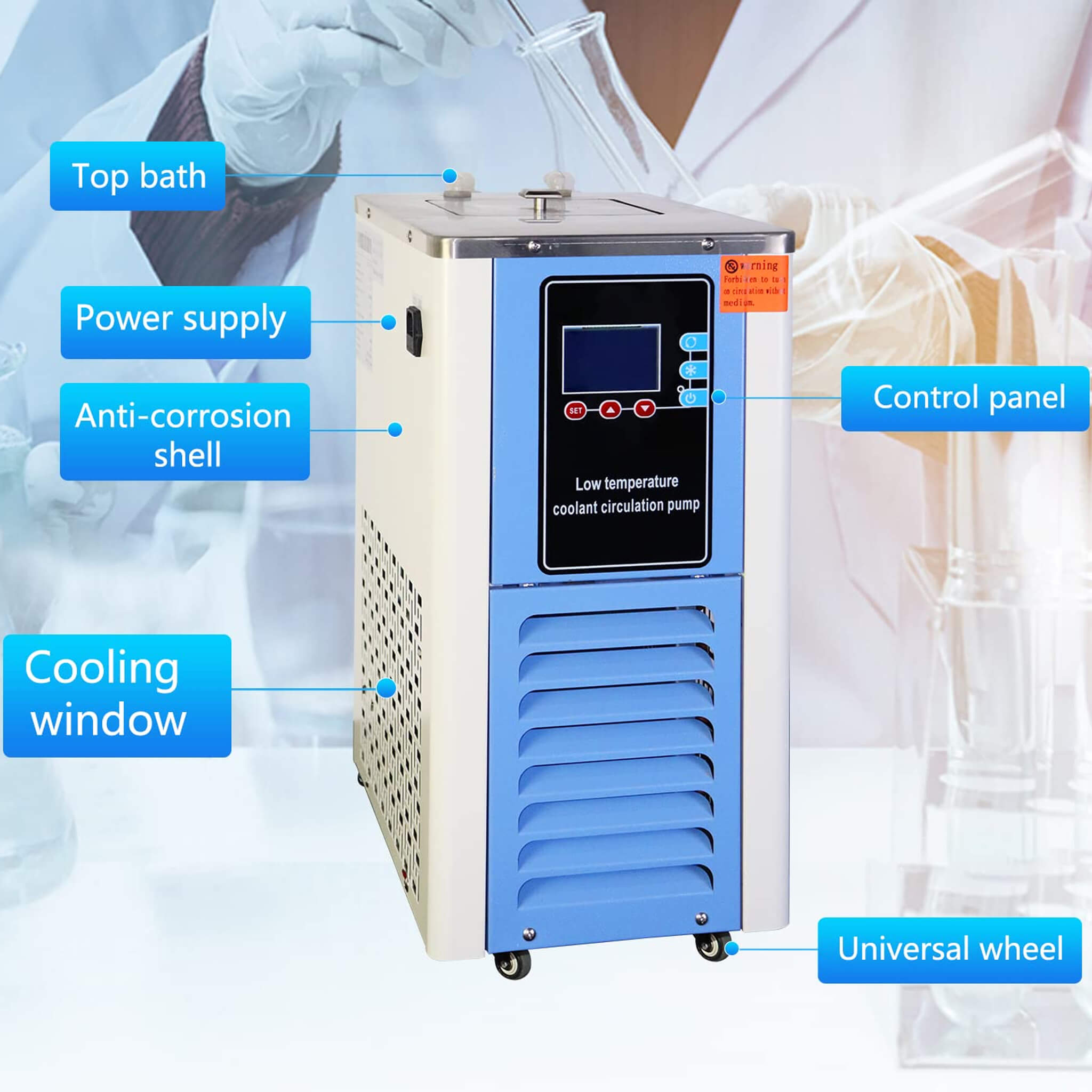 Commercial 110V Low Temperature Laboratory Cooling Chiller Liquid Circulating Pump (SAK45281) – SAKSBY WHOLESALE, view 10