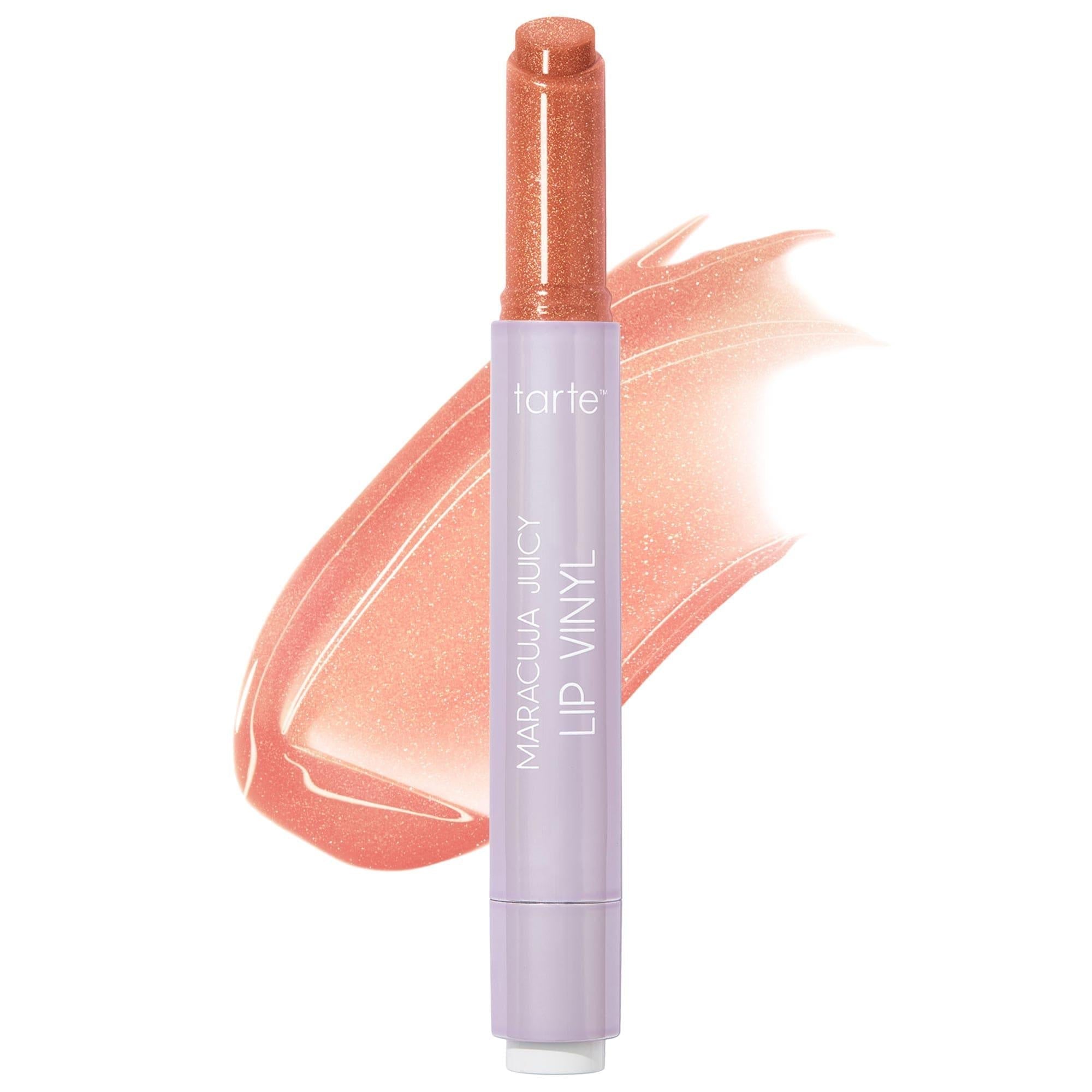 tarte Maracuja Juicy Lip Vinyl: Hydrating, Mirror Shine Lip Gloss with Hyaluronic Acid & Superfruit Complex - Cruelty-Free, Non-Sticky
