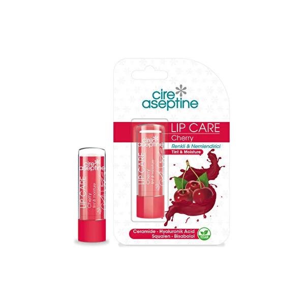 Cire Aseptine Lip Care Balm - Moisturizing Cherry Tinted Lip Balm with Hyaluronic Acid & Ceramide