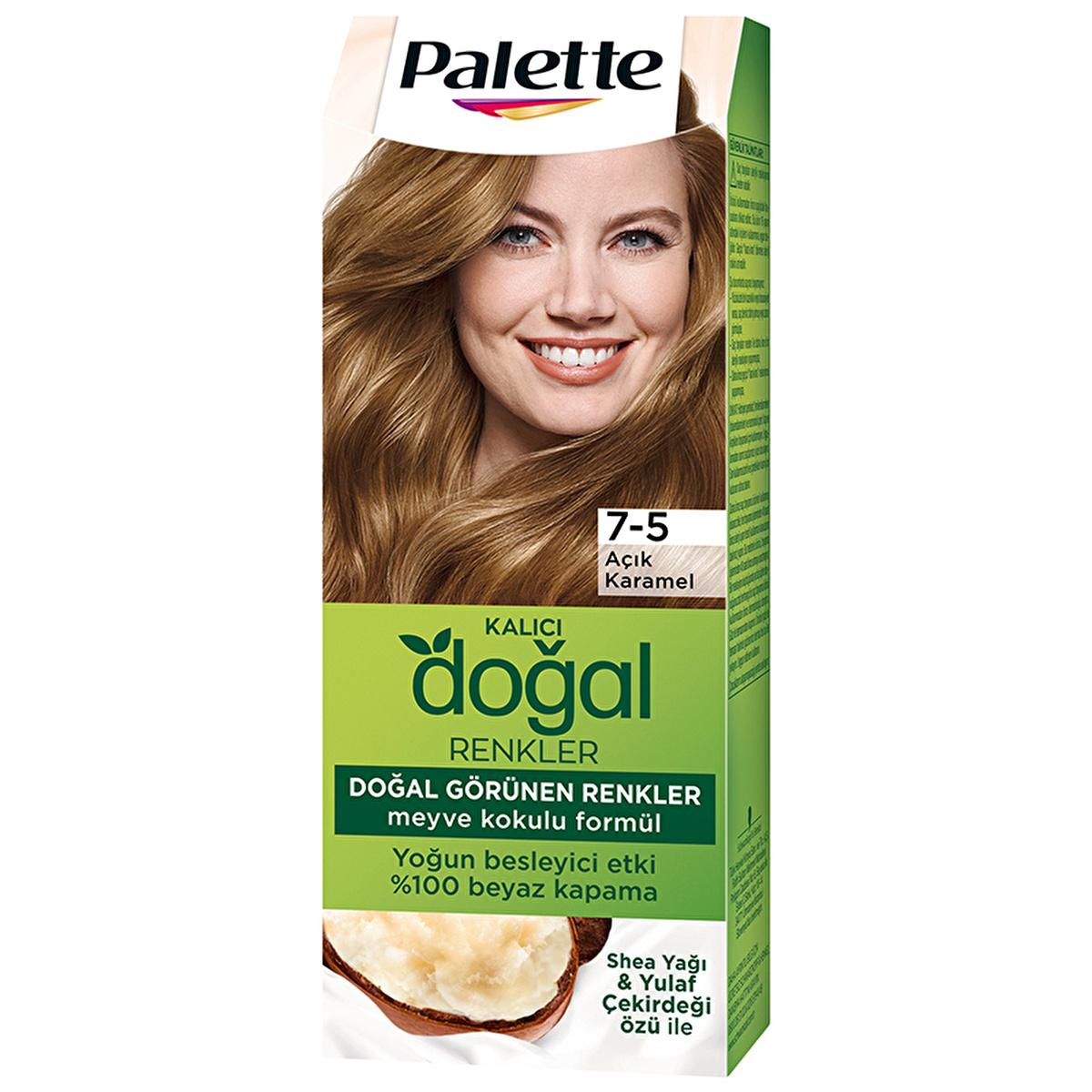 Palette Natural Hair Dye - Light Caramel (Açık Karamel) Permanent Hair Color for Natural Look