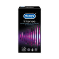 Durex Intense Condoms - 10 Pack, Enhanced Sensation for Intimate Protection & Pleasure