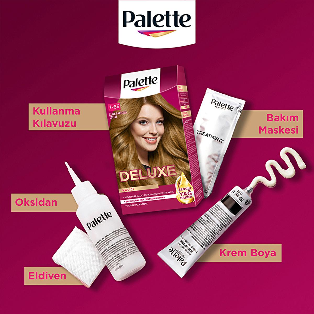 Palette Deluxe Golden Toffee Hair Dye 7-65 - Long-Lasting Nourishing Hair Color