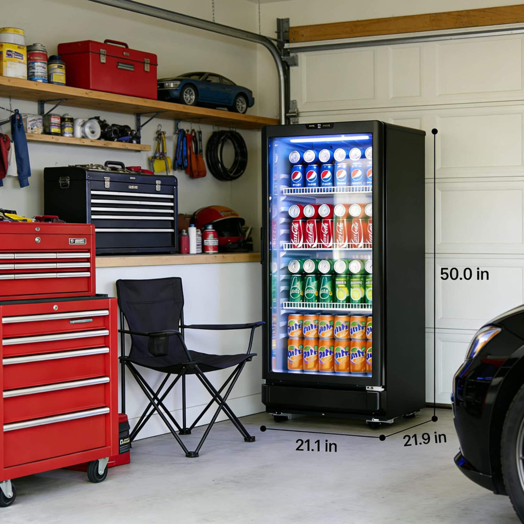 6.0 Cu.Ft Commercial Beverage Refrigerator With Glass Door And Adjustable Shelves (SAK28460) – SAKSBY WHOLESALE, view 4