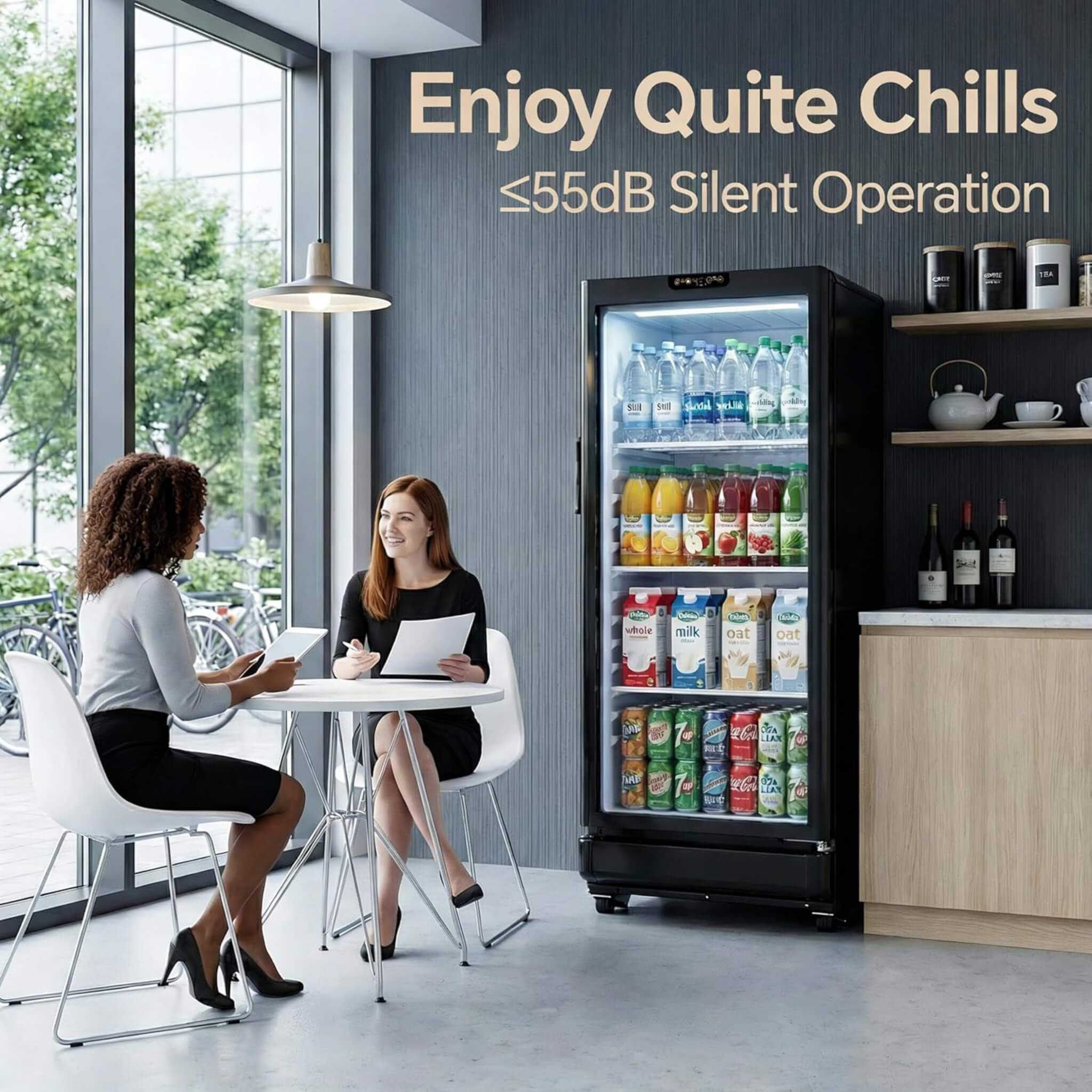 6.0 Cu.Ft Commercial Beverage Refrigerator With Glass Door And Adjustable Shelves (SAK28460) – SAKSBY WHOLESALE, view 7