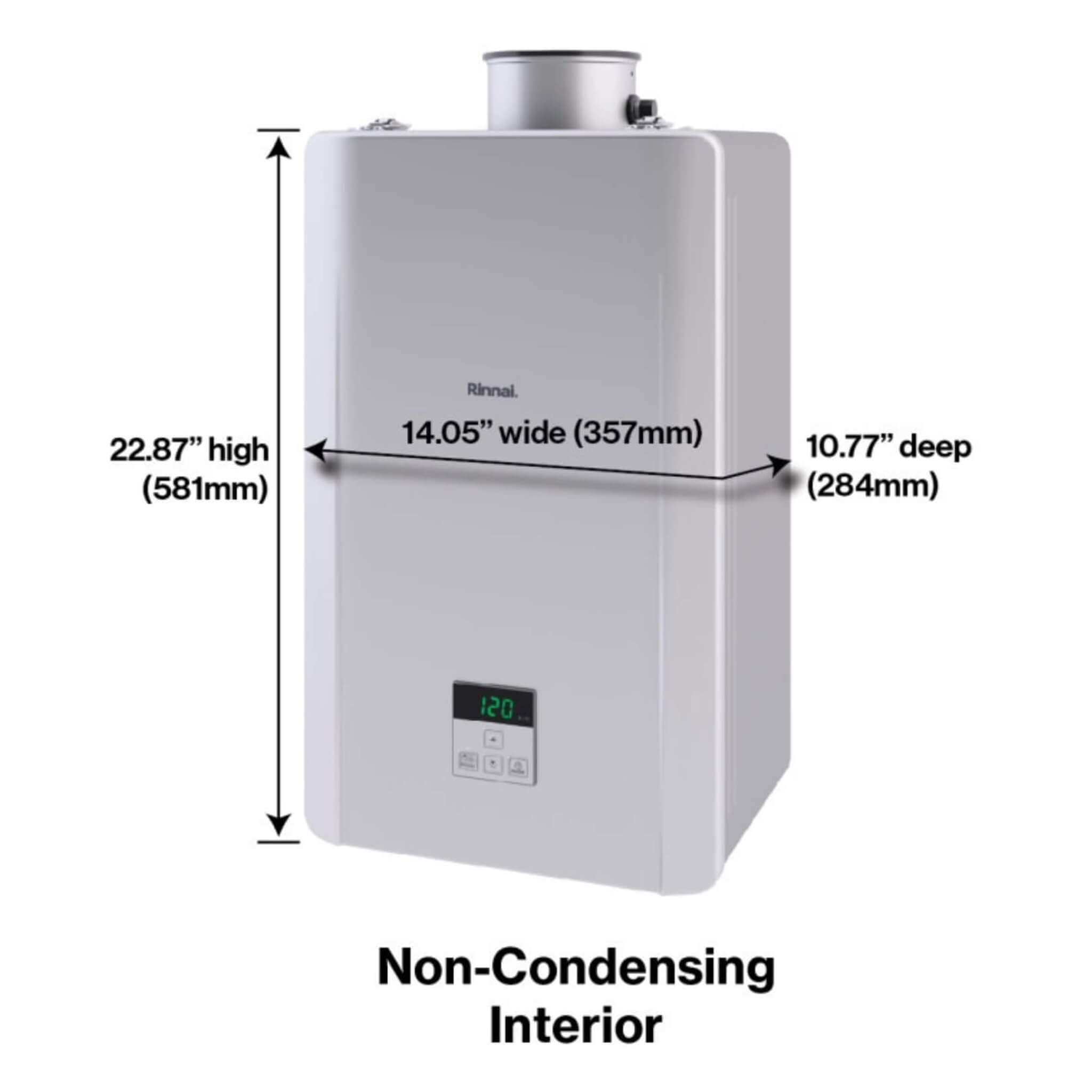 RN 6.6 GPM Indoor 160K BTU Non-Condensing Tankless Natural Gas Water Heater (SAK84516) – SAKSBY WHOLESALE, view 4