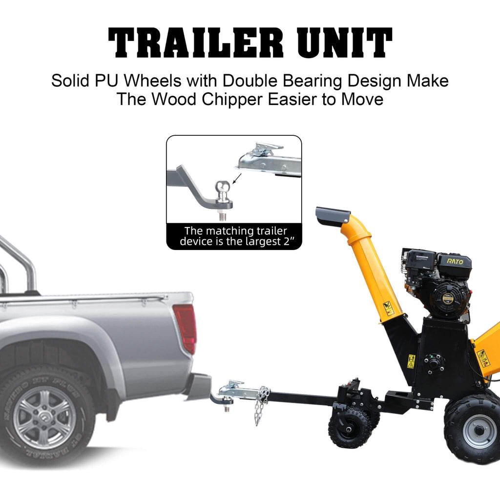 Heavy-Duty 6-Inch 420CC 15HP Gas Wood Chipper Shredder Mulcher With Tow Bar & Safety Stop Bar (SAK42731) – SAKSBY WHOLESALE, 