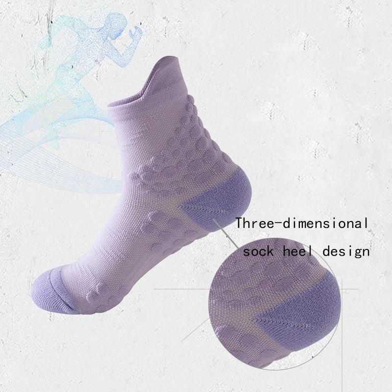 TrailBliss Women's Crew Socks - 6 Pairs Cushioned Compression, Anti-Odor & Breathable for Hiking, Running, Fitness, and Cycling