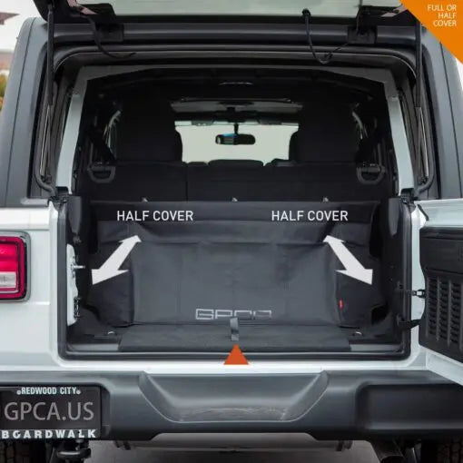 GPCA Jeep Wrangler JL 4DR Cargo Cover LITE (2018+) — alternative angle