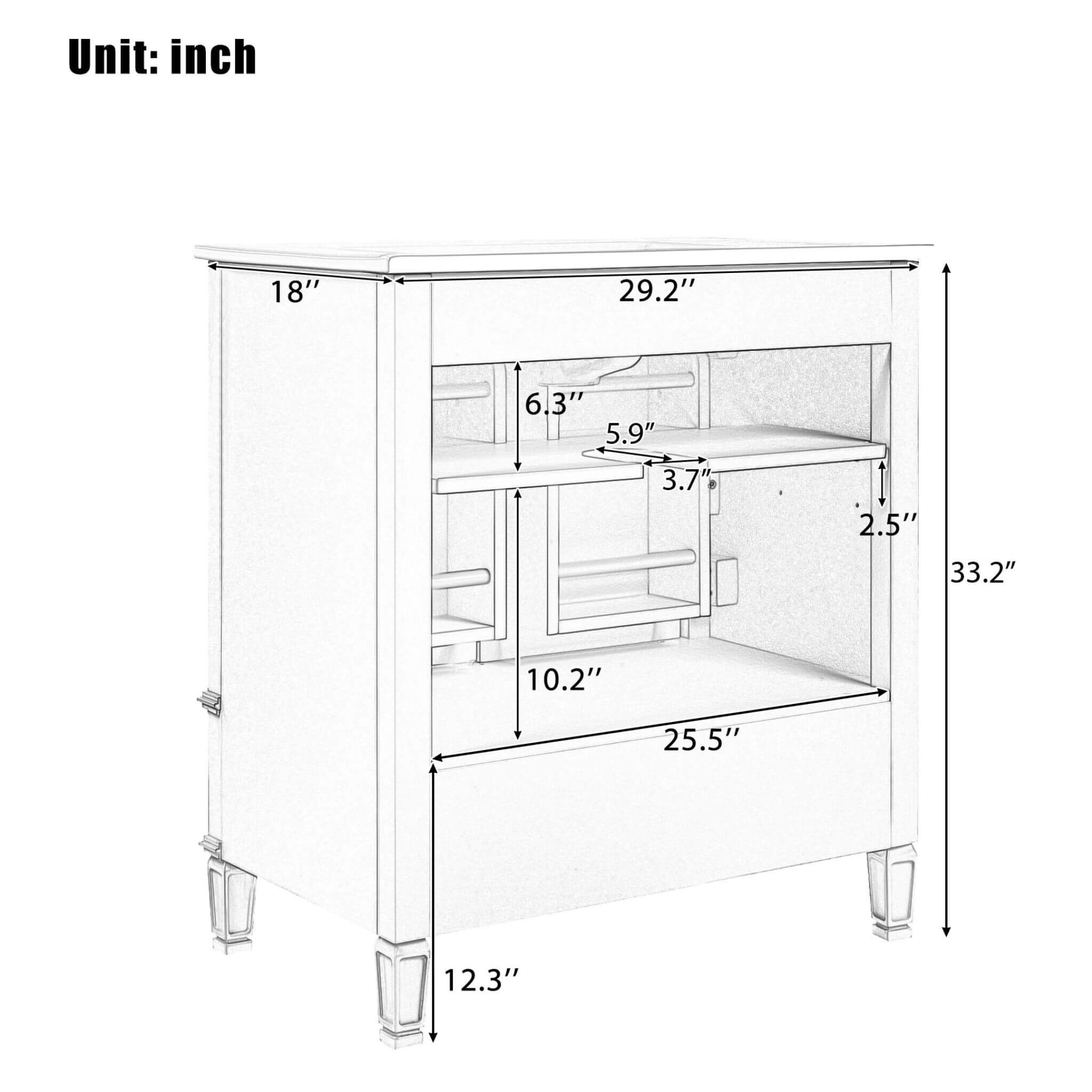 Nuvia 60-Inch Green Vintage Double Sink Vanity With Cabinets And Drawers (SAK26149) – SAKSBY WHOLESALE, view 13