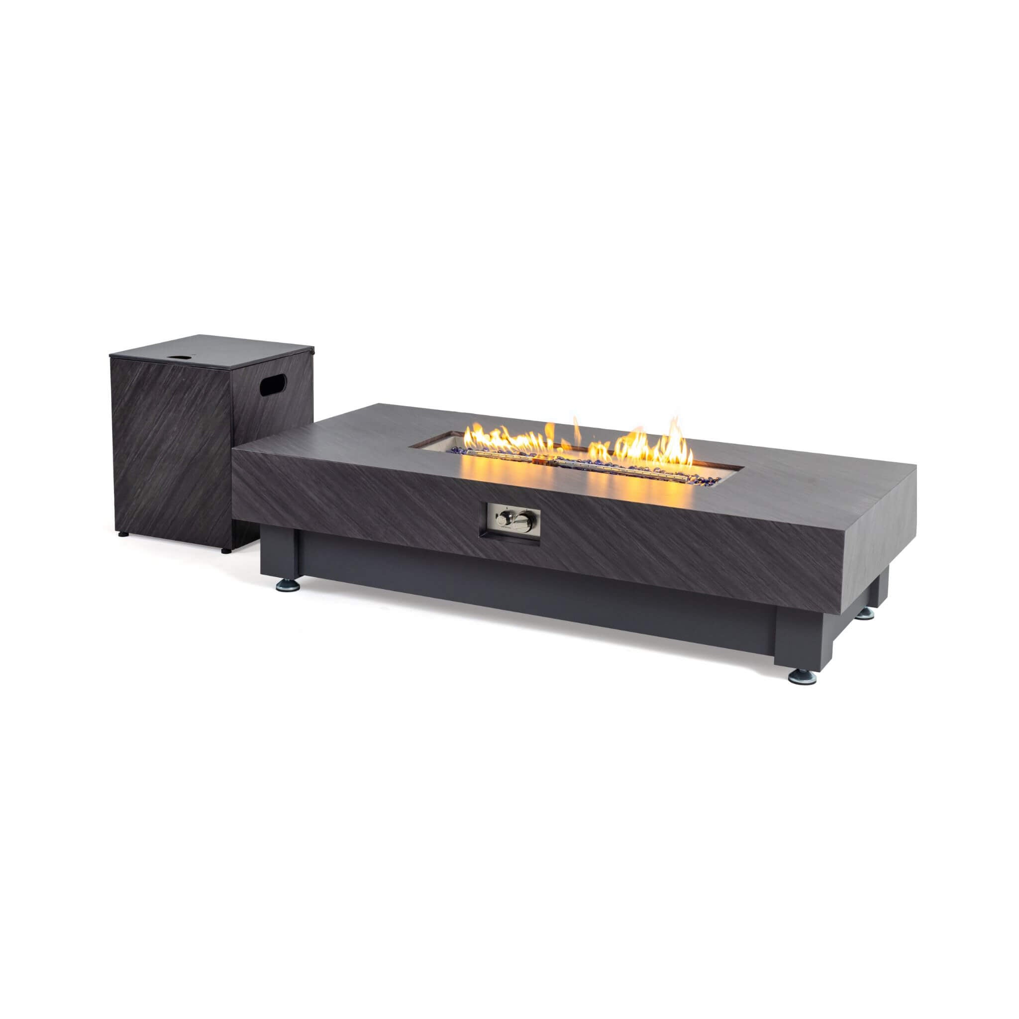 Alora Premium 60-Inch Rectangular Outdoor Modern Propane Fire Pit Table With Rain Cover (SAK91273) – SAKSBY WHOLESALE, view 1