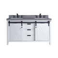 Nuvia White Bathroom Vanity With Gray Quartz Top And Faucet Set (SAK40685) – SAKSBY WHOLESALE, view 9