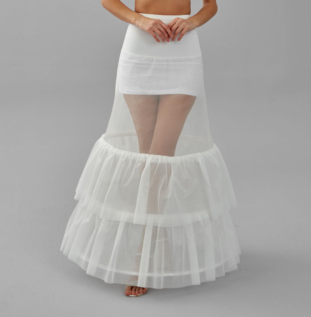 Trumpet Wedding Dress Underskirt, White Petticoat Skirt – Bridal Port, view 3