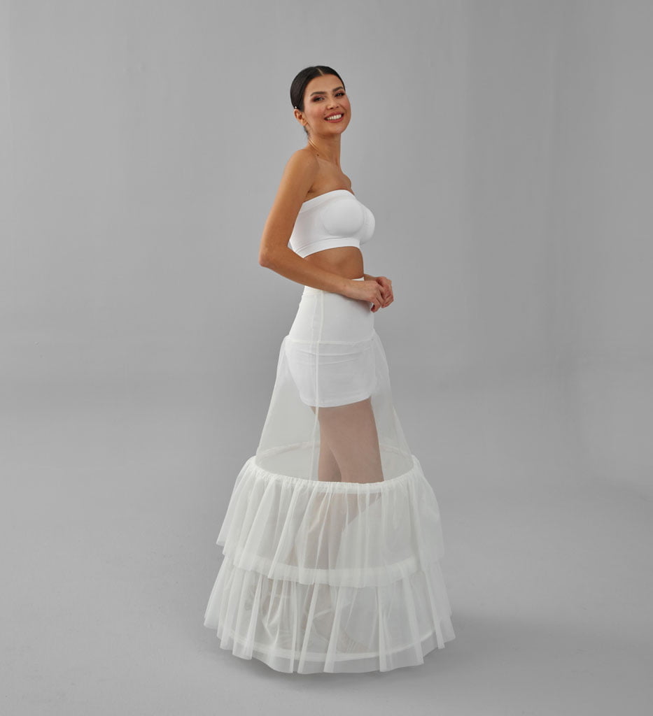 Trumpet Wedding Dress Underskirt, White Petticoat Skirt – Bridal Port, view 5