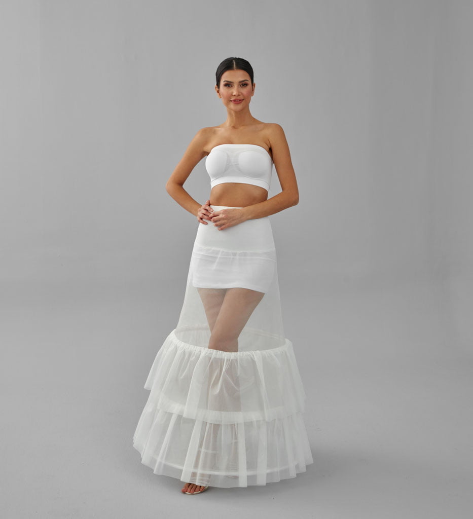 Trumpet Wedding Dress Underskirt, White Petticoat Skirt – Bridal Port, view 6