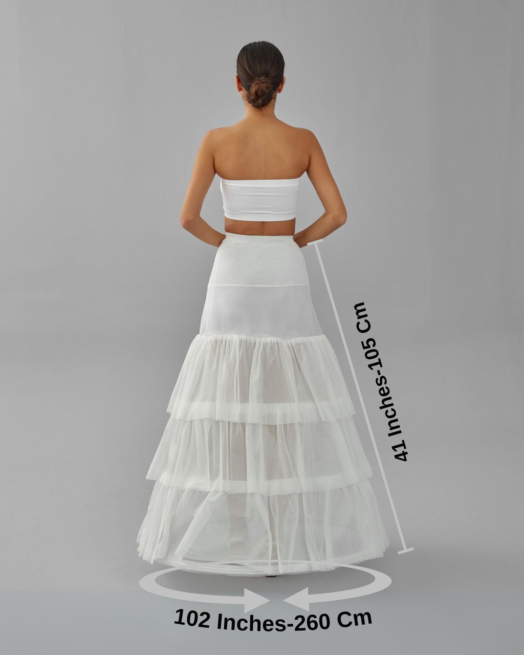 Mermaid Wedding Dress Underskirt, White Petticoat Skirt – Bridal Port