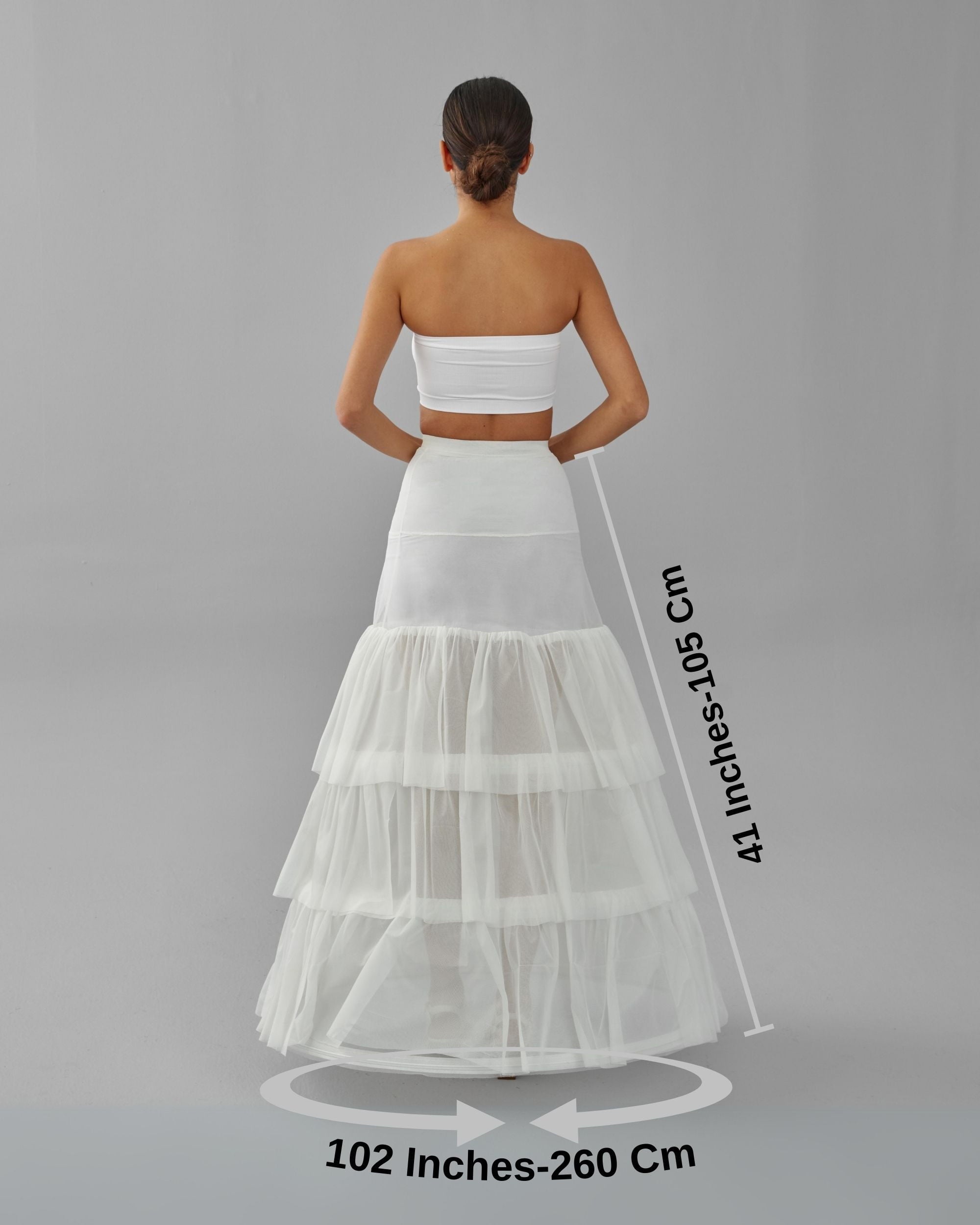 Mermaid Wedding Dress Underskirt, White Petticoat Skirt – Bridal Port