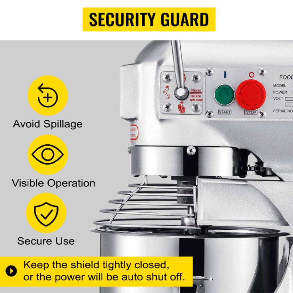 600W Commercial Dough Kneader Bakery Mixer Machine, 15QT (SAK95629) – SAKSBY WHOLESALE, view 8