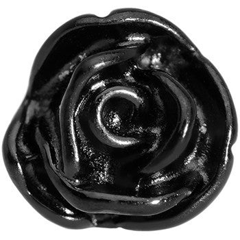 BodyCandy 16G 1/4 Black PVD Romantic Rose Flower Cartilage Earring — lifestyle context