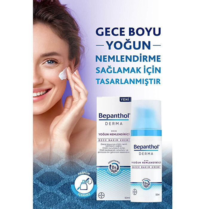 Bepanthol Derma Intensive Moisturizing Night Cream 50ml - Hydrating Formula