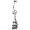 BodyCandy Clear Gem Miss Mermaid and Mr Starfish Dangle Belly Ring — main product shot