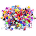 BodyCandy UV Acrylic Ball Steel Barbell Belly Button Ring Set of 100 — main product shot