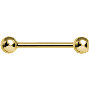 BodyCandy Solid 14k Yellow Gold CZ Solitaire Barbell Tongue Ring 14G 5/8 — lifestyle context