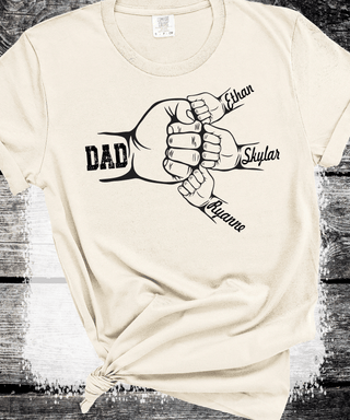 Comfort Colors®  Custom Dad Shirt with Kid Names, Father's Day Gift, New Dad…
