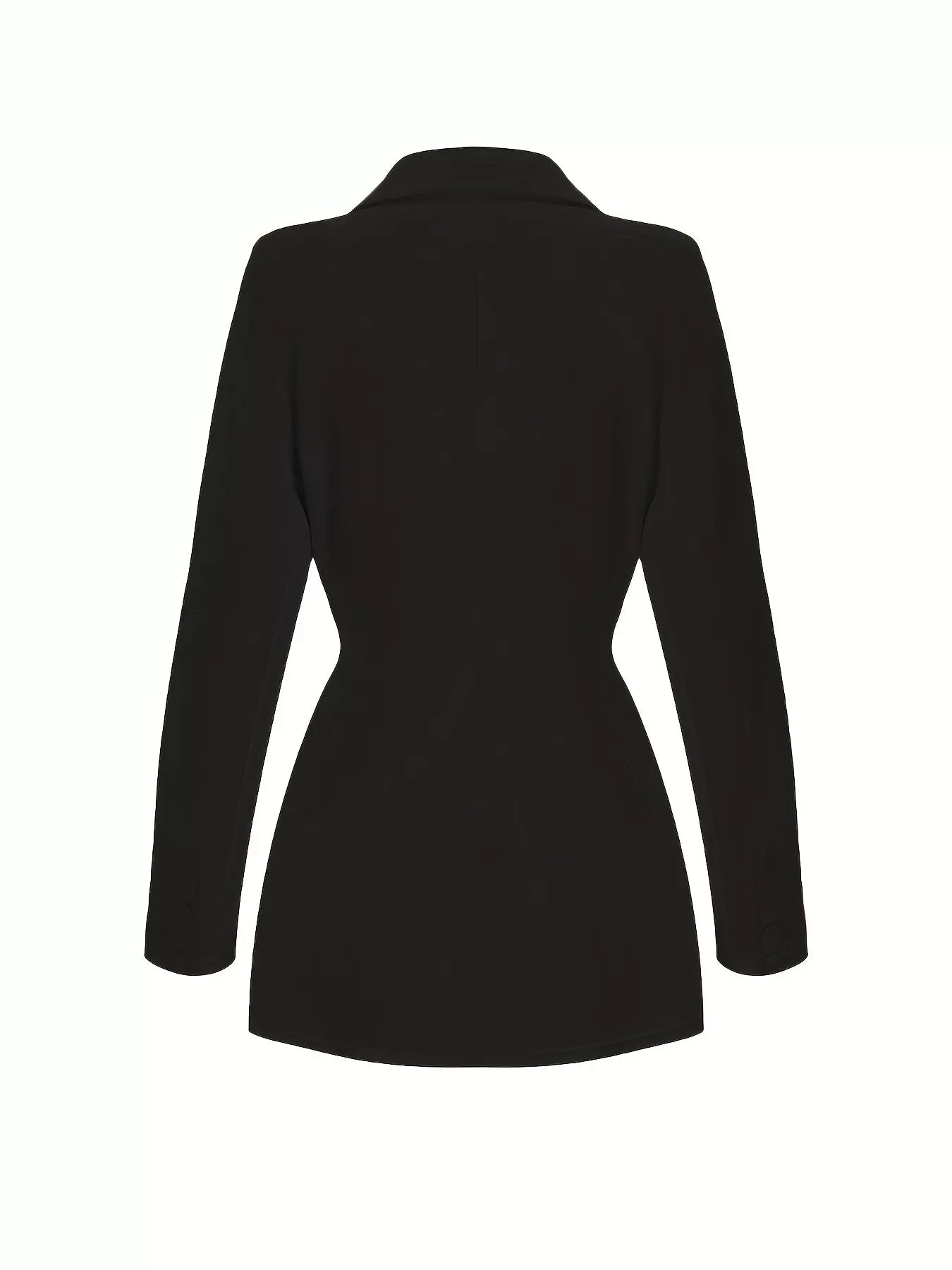 Slim-Fit Lapel Collar Blazer