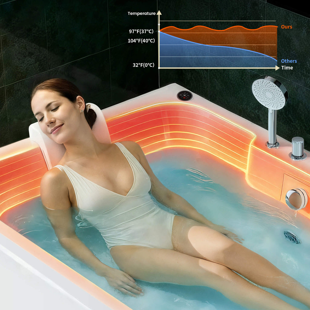 Nuvia 61-Inch 2-Person Acrylic Whirlpool Massage Bathtub With 16 Water Jets And LED Lights (SAK15780) – SAKSBY WHOLESALE, vie