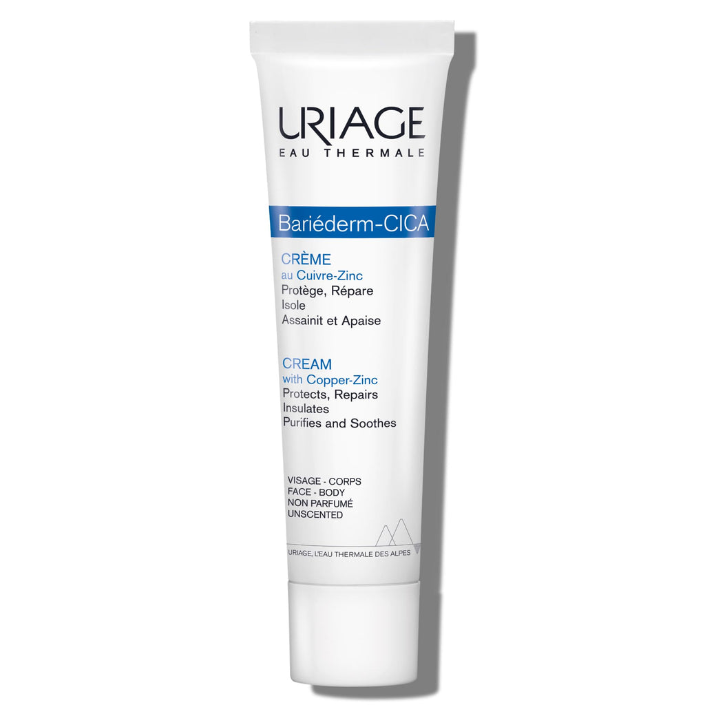 Uriage Bariederm Cica Cream - Soothing Moisturizing Cream for Sensitive Skin, Hypoallergenic & Fragrance-Free